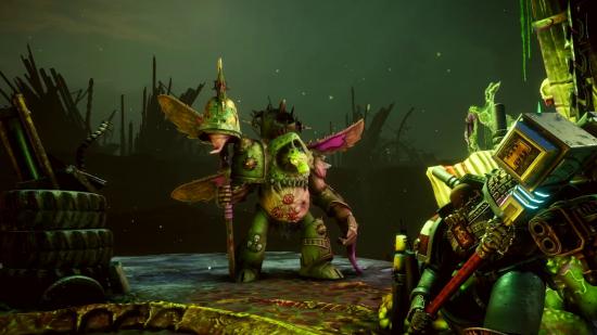 A mutated Death Guard displays wings and a tentacle in Warhammer 40,000: Chaos Gate - Daemonhunters