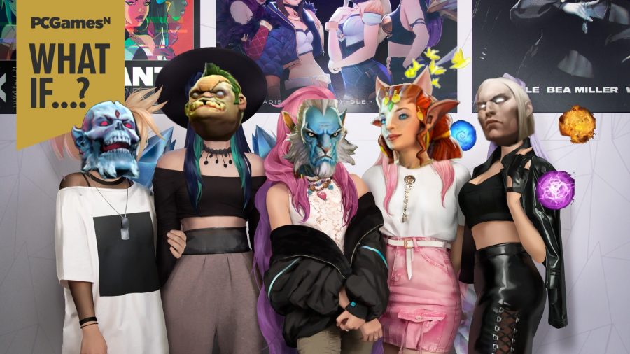 Dota 2 heroes pasted on to LoL pop group KDA