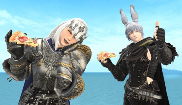 Final Fantasy XIV's Eat Pizza emote
