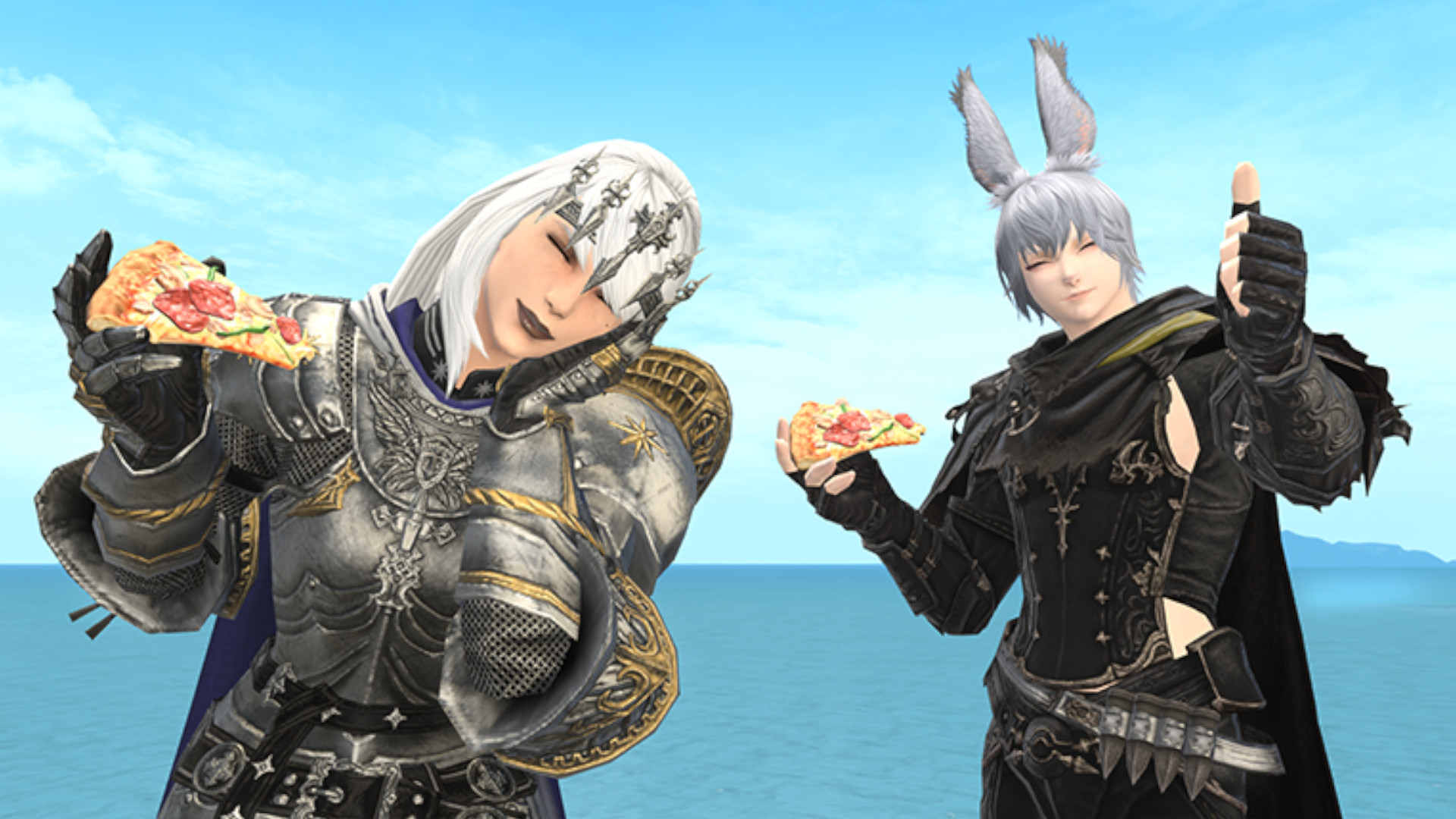 You can now eat pizza in FFXIV while eating pizza in real life