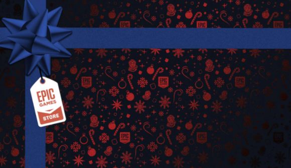 Some digital wrapping paper for Epic's next free game