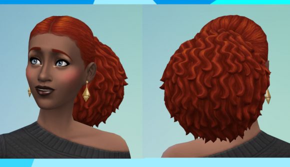 The new Sims Delivery Express hairstyle in The Sims 4