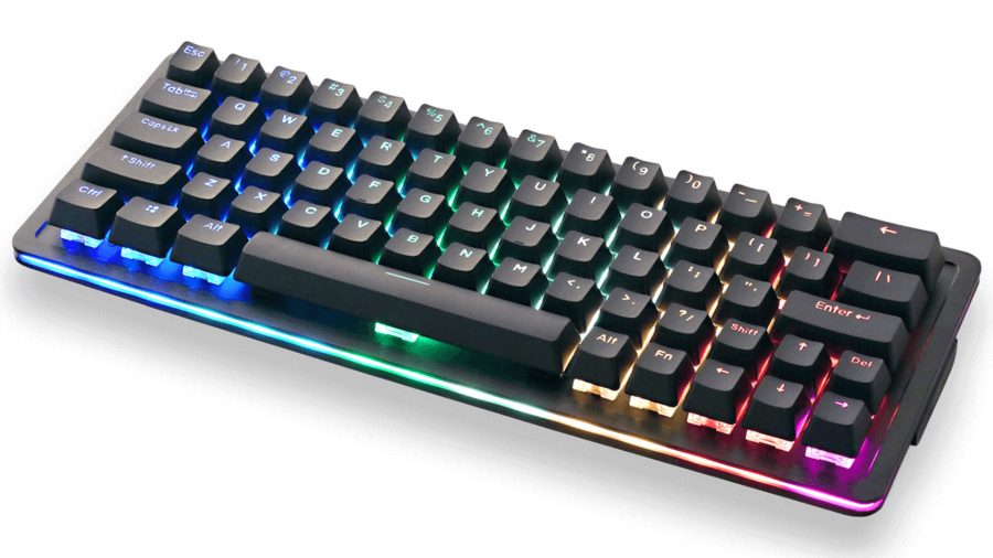 The Mountain Everest 60 is the best compact gaming keyboard against a white background