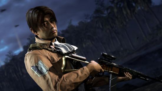 Call of Duty's Daniel Yatsu in Attack on Titan gear