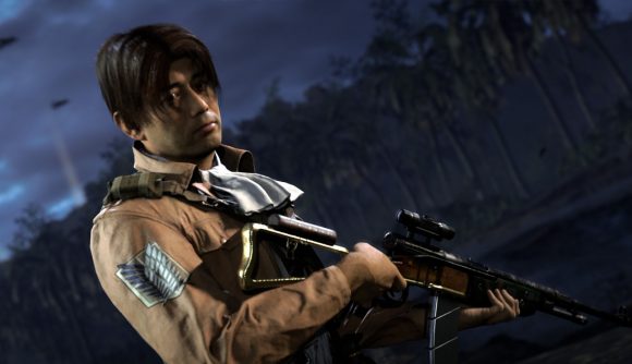 Call of Duty's Daniel Yatsu in Attack on Titan gear