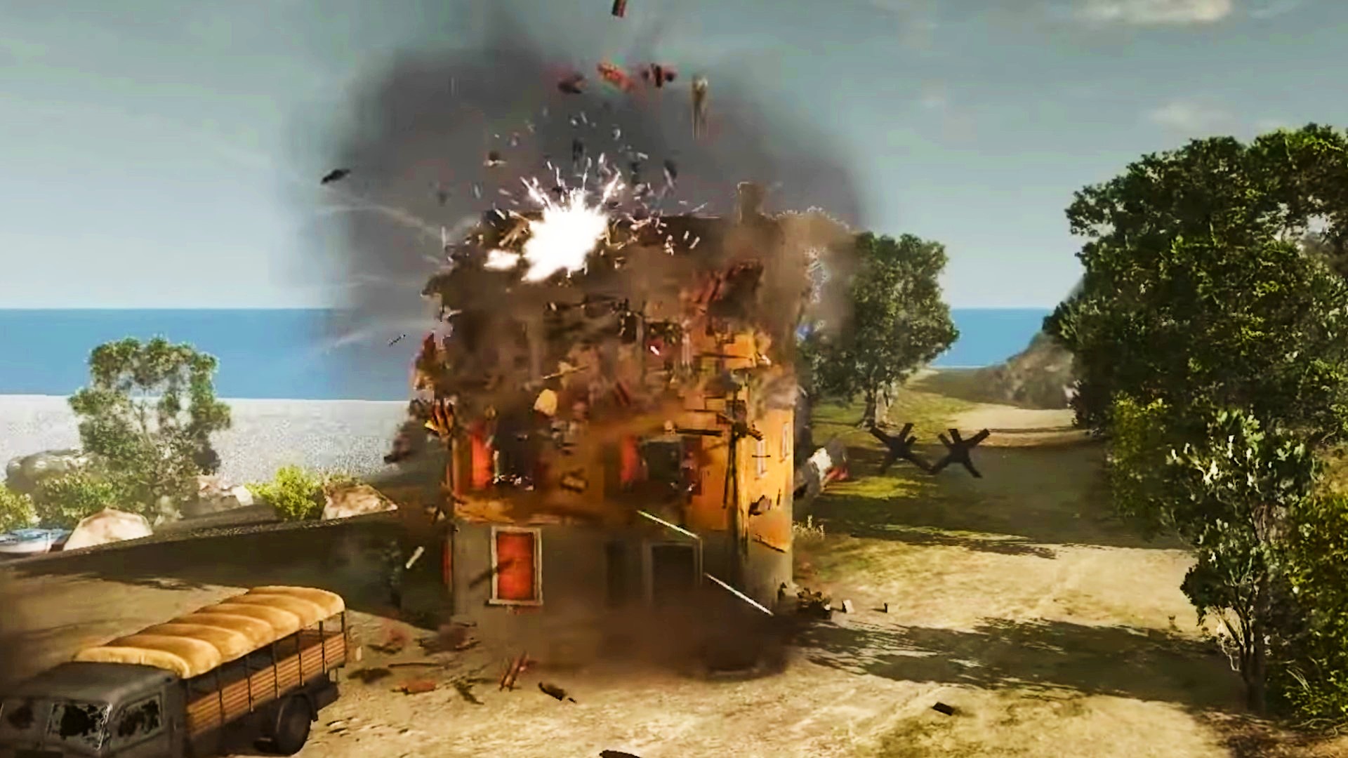 Watch Company of Heroes 3 smash a bunch of helpless buildings to smithereens
