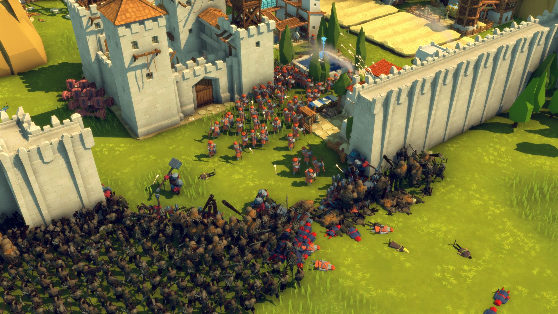 Diplomacy is Not an Option is a city builder about trebuchets over tact, out this month
