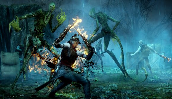 Fighting spooky monsters in Dragon Age Inquisition, a game that'll someday be followed by Dragon Age 4