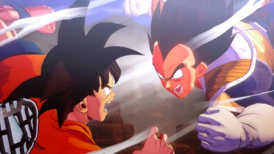 Goku and Vegeta fight in Dragon Ball Z: Kakarot