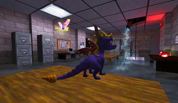 Spyro the Dragon in Half-Life's Black Mesa lab