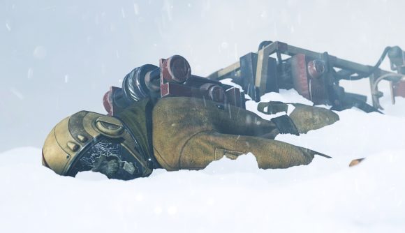 An abandoned Icarus player in the snow