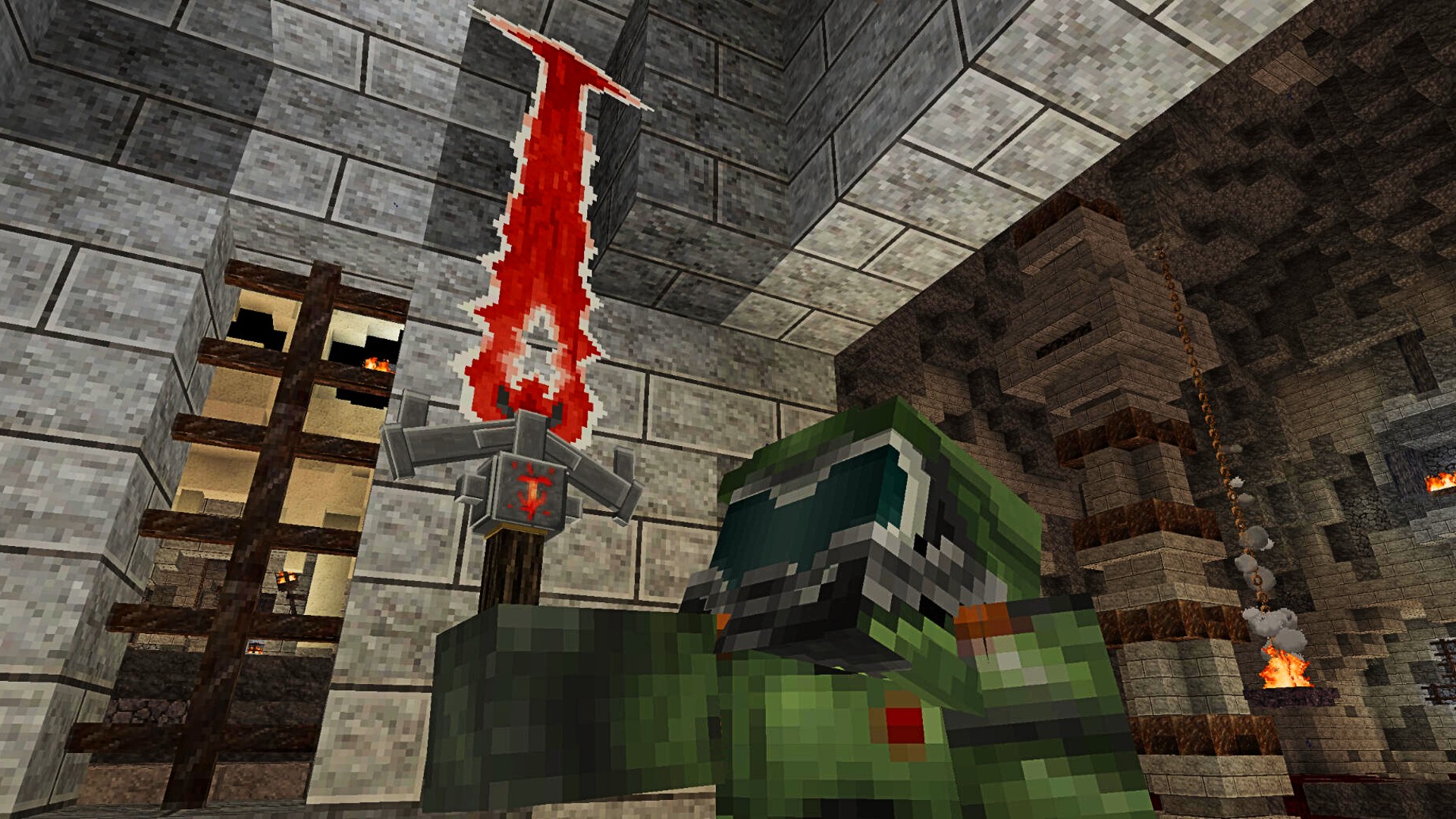 Doomed: Demons of the Nether is a Doom FPS in Minecraft