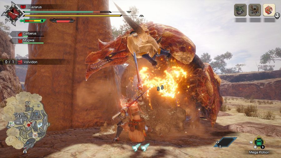 Battling a huge beast in our Monster Hunter Rise PC review