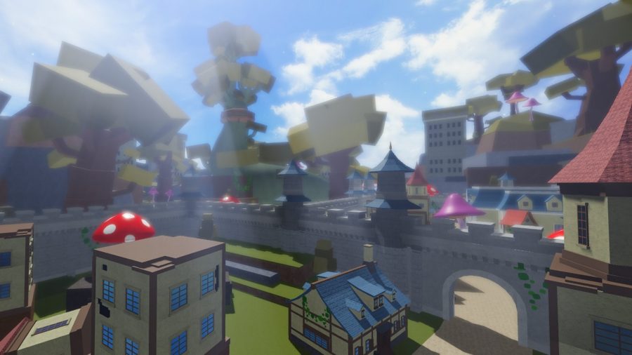 The world of Blox Fruits, one of the best Roblox games