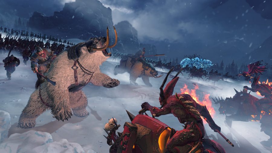 War polar bears in Total War: Warhammer 3