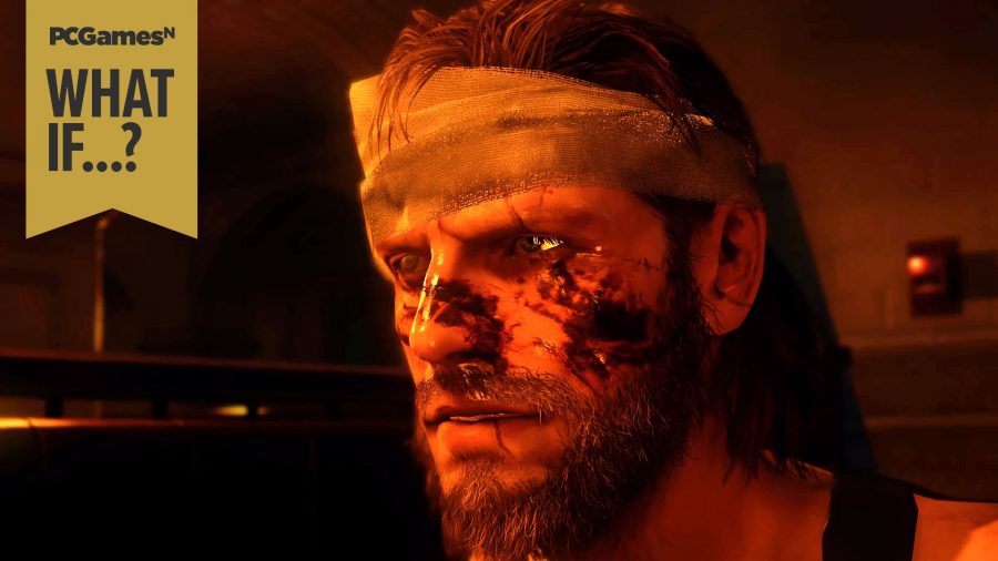 Venom Snake in a very bad mood while escaping a horror game-like opening in Metal Gear Solid 5