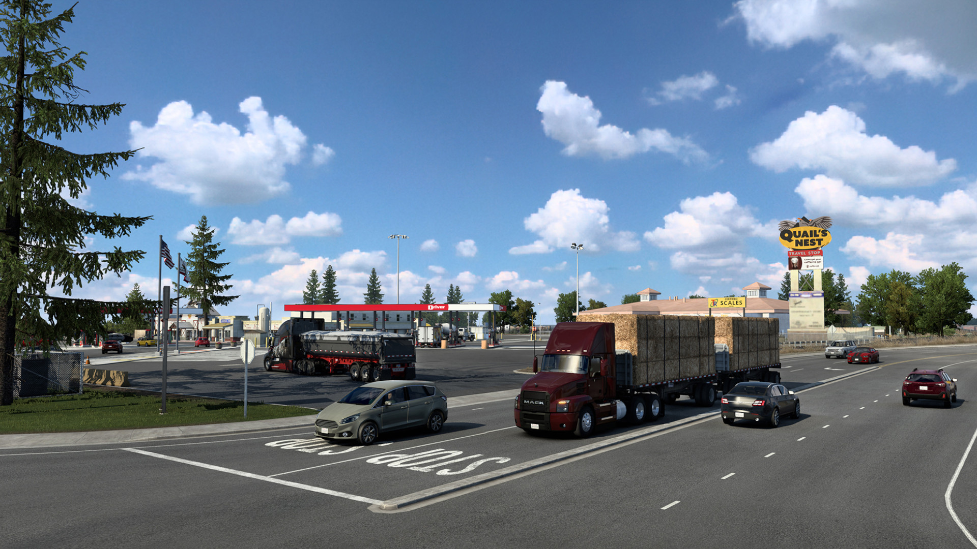 American Truck Simulator's missing city means better roads