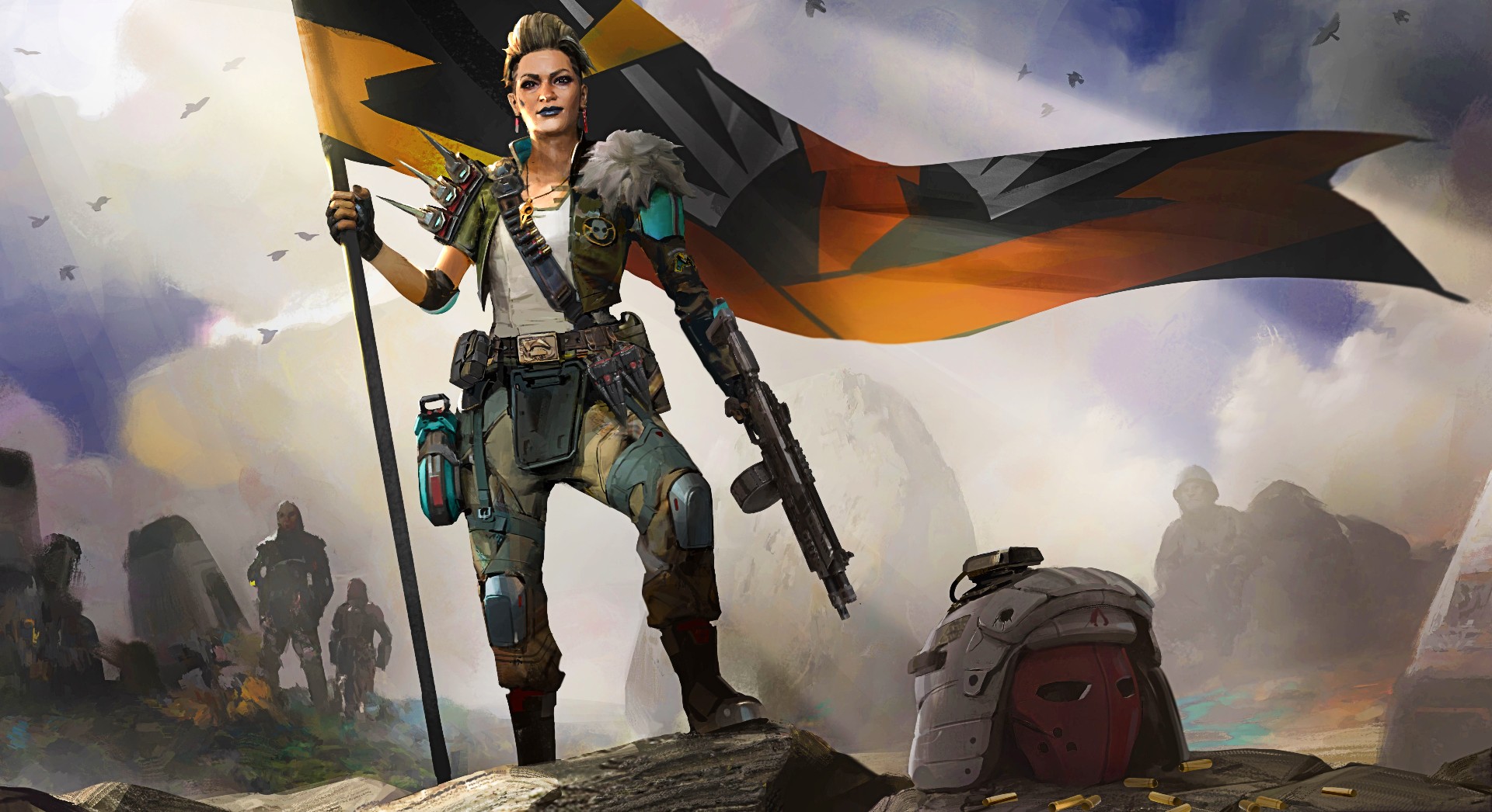 Apex Legends' Mad Maggie used to have a riot shield as part of her kit