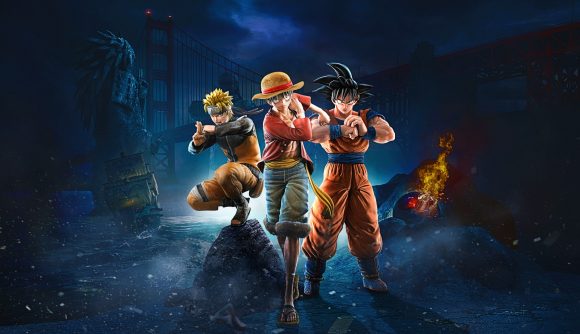Goku, Naruto, and Luffy in Bandai Namco's Jump Force
