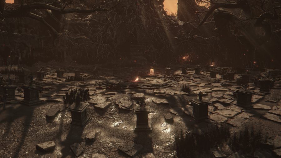 Exploring a scorched world in the Convergence mod for Dark Souls 3