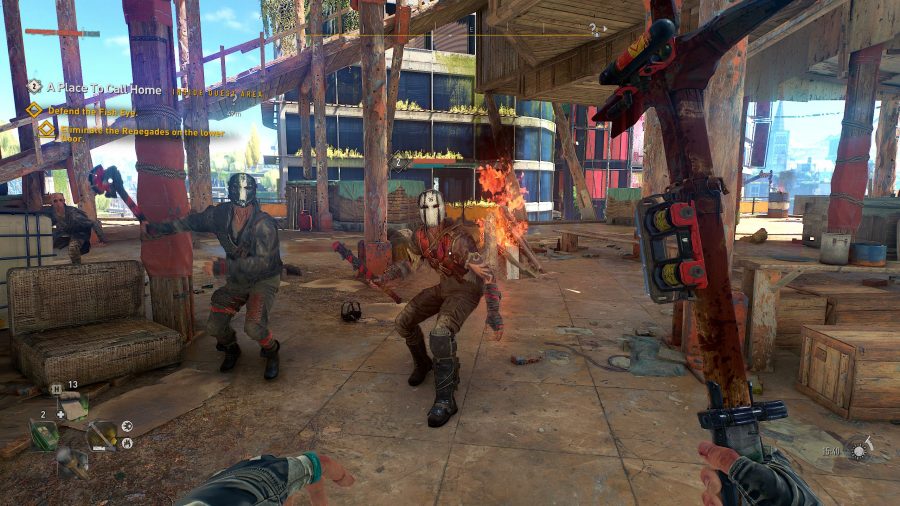 Entering into a melee brawl in our Dying Light 2 review