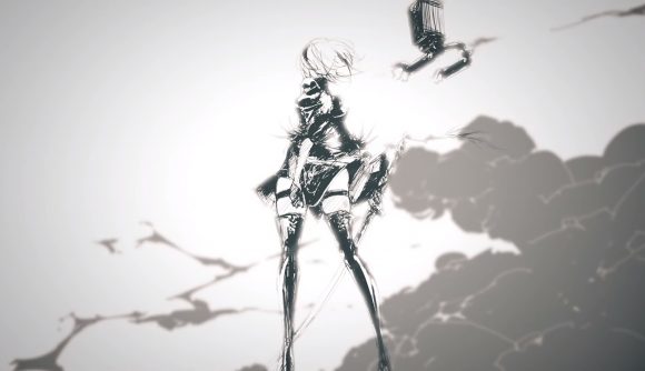 A sketch of 2B from the upcoming Nier: Automata anime