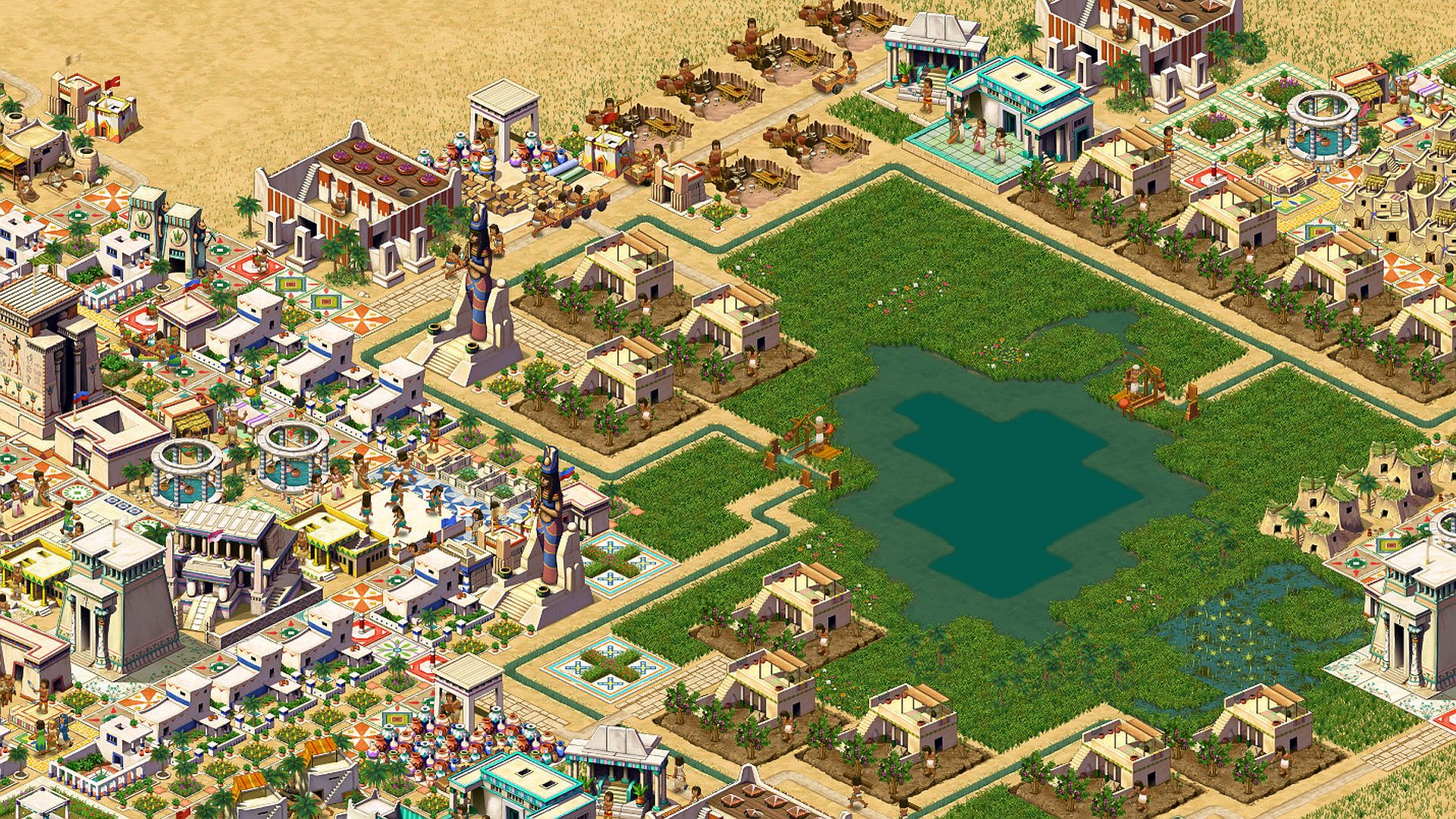 Classic city builder Pharaoh gets a remaster Steam demo