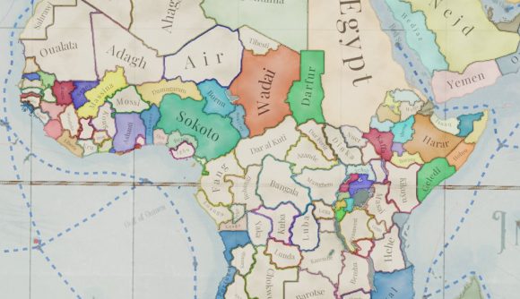 Pre-colonial Africa, with its indigenous peoples mapped in Victoria 3.