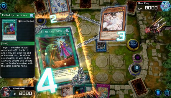 A chain of cards in Yu-Gi-Oh: Master Duel