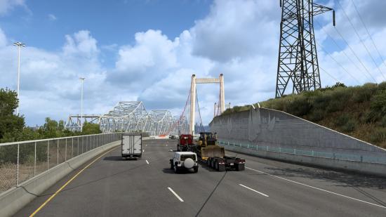 The Carquinez bridge in American Truck Simulator