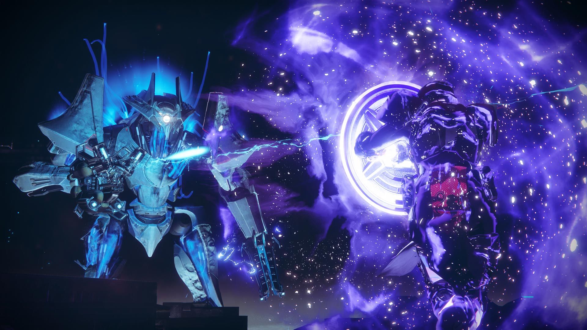 Destiny 2 classes: The Titan Void subclass charging with a shield