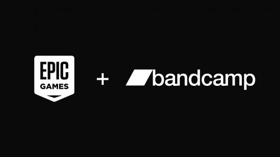 The Epic Games and Bandcamp logos