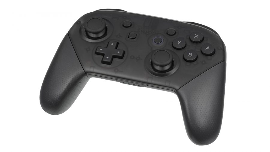 Steam Deck switch controller: Nintendo Swicth pro controller on white backdrop