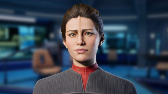 Commander Jara Rydek, the half-Kobliad first officer of the USS Resolute, in Star Trek: Resurgence.