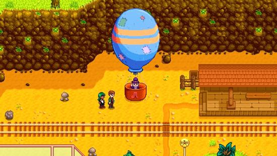 Stardew Valley publisher: the mayor of Pelican Town arrives in a a balloon