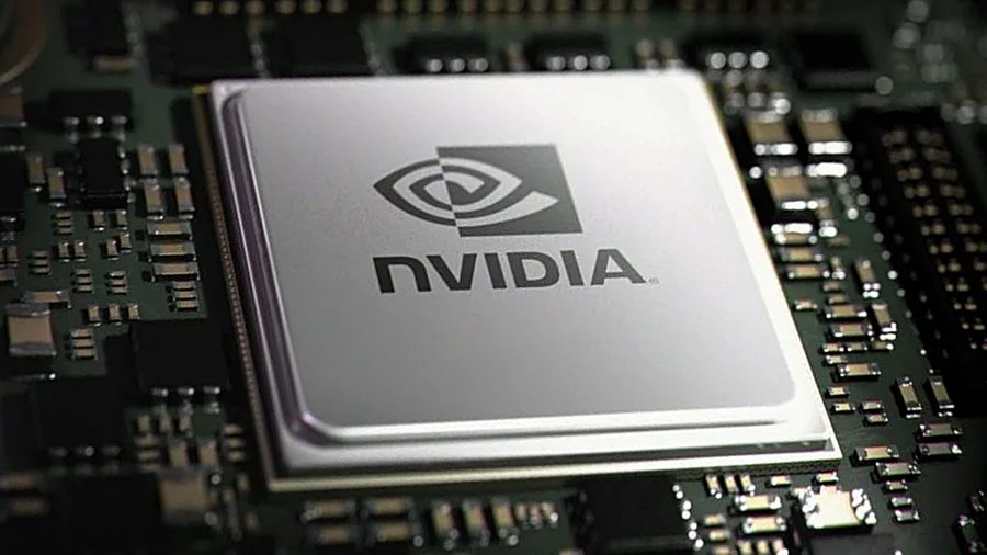RTX 4090: Nvidia-GPU auf Platine mit Logo auf der Vorderseite