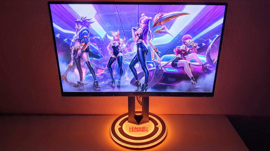 The AOC Agon Pro AG275QXL League of Legends Editiong gaming monitor