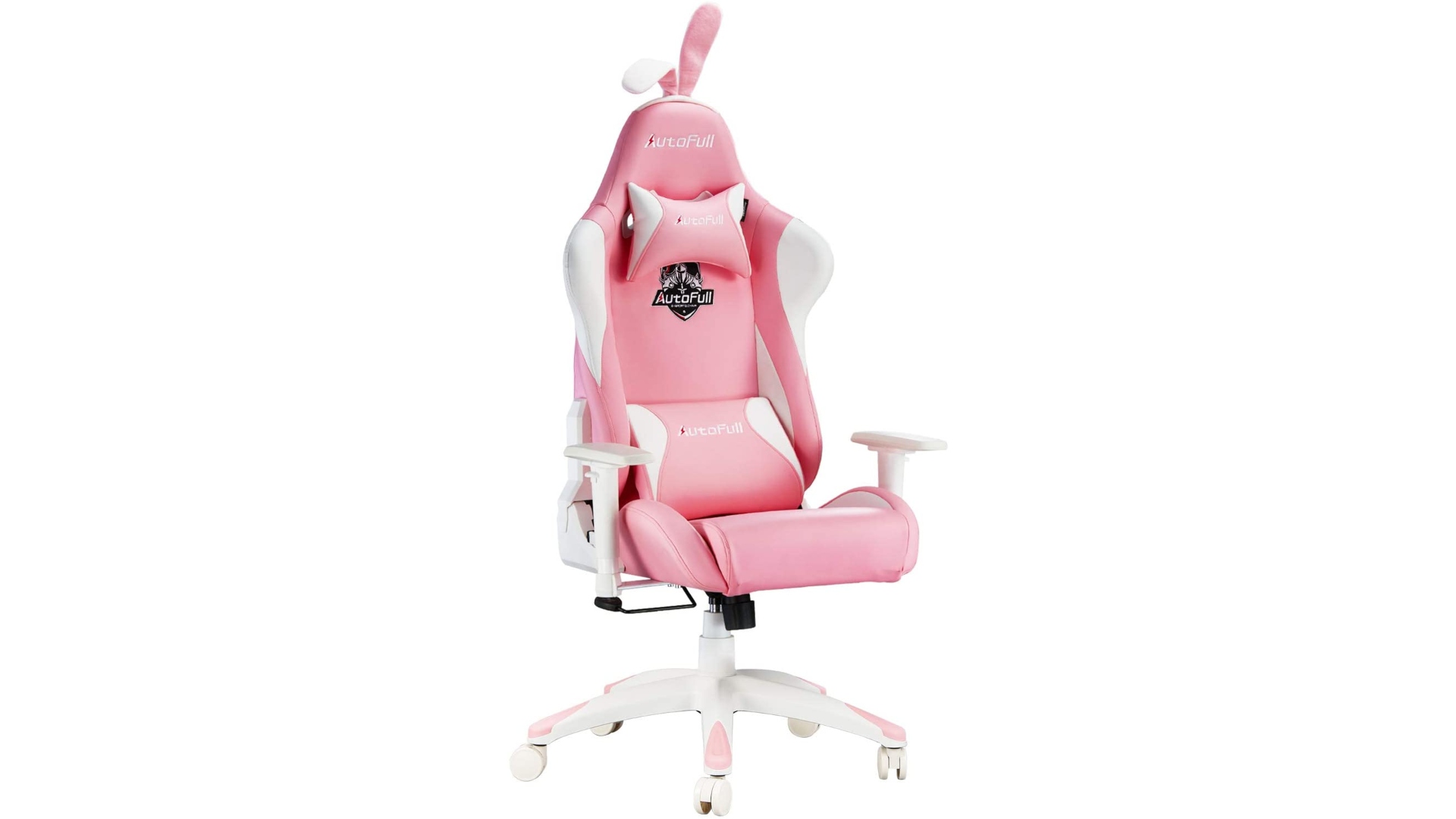 Best Amazon gaming chairs: the Autofull ergonomic pink gaming chair.