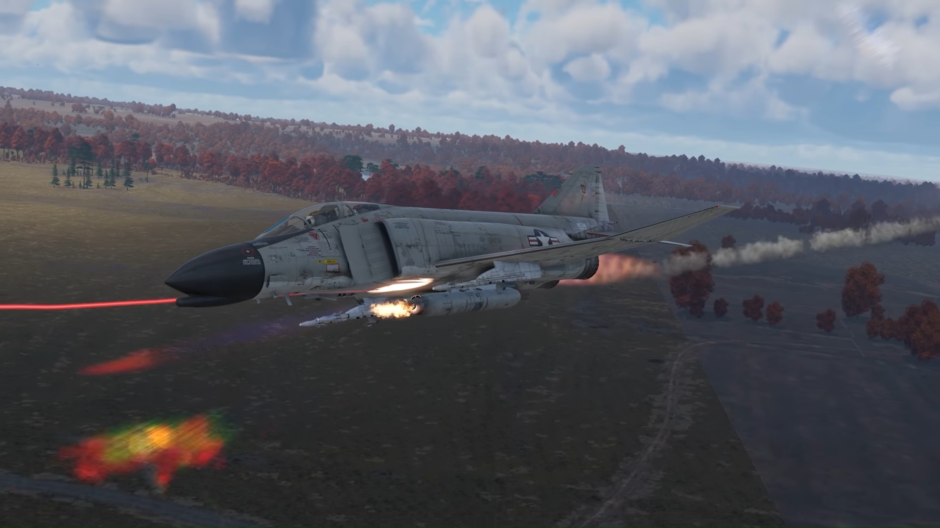 best multiplayer games: an assault plane avoiding a missile as it dodges the shot in mid-air