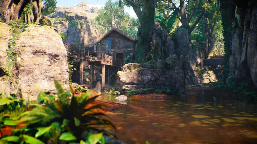 Call of Duty Warzone Season 3 Release Date – A jungle setting with murky brown water surrounding the ground