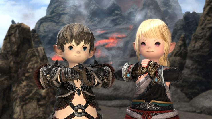  Final Fantasy XIV characters hole   for battle