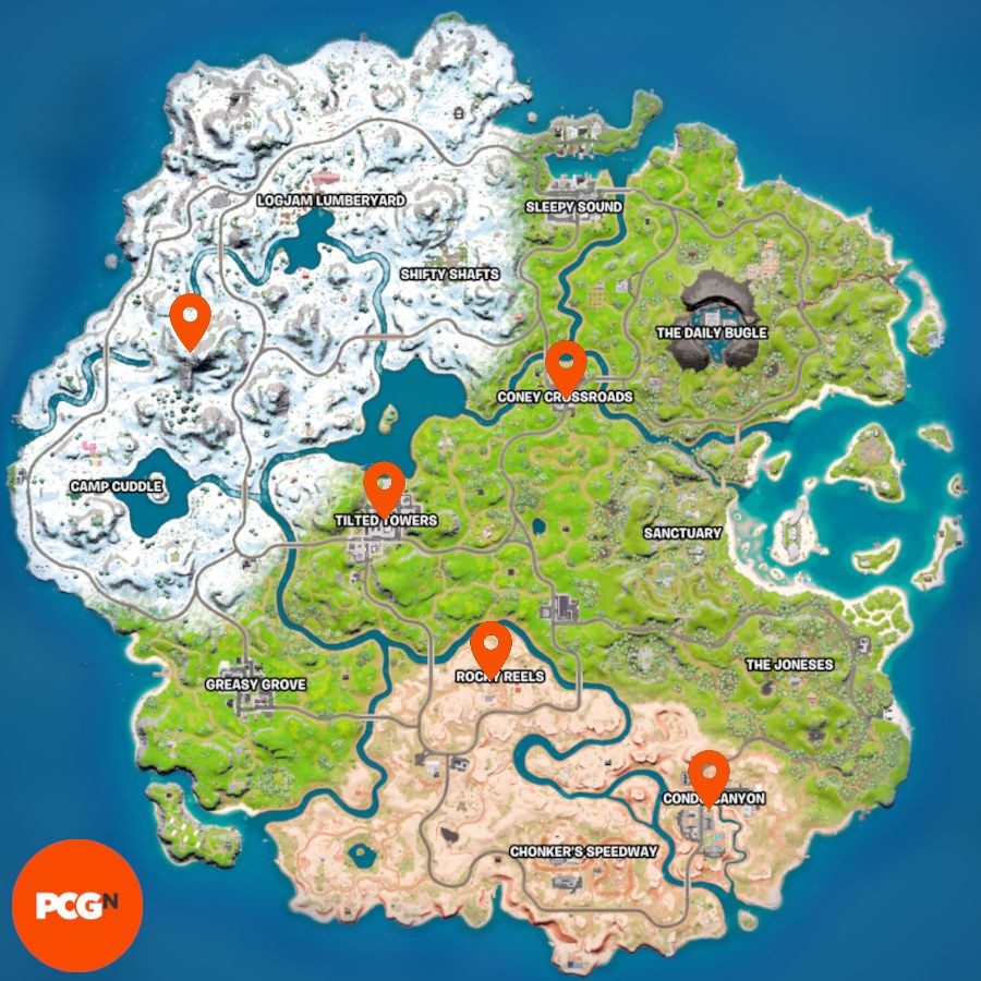 Fortnite jetpack locations: A map of the five places you can find jetpacks