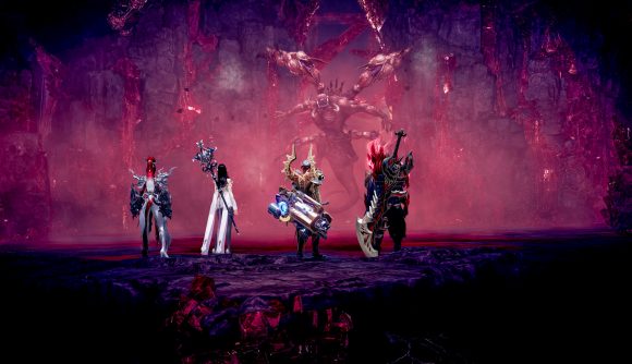 Lost Ark Ark Pass: A group of players face off with a demon
