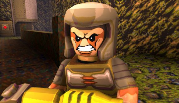 A grunt in the Block Quake mod, which is basically a LEGO game FPS