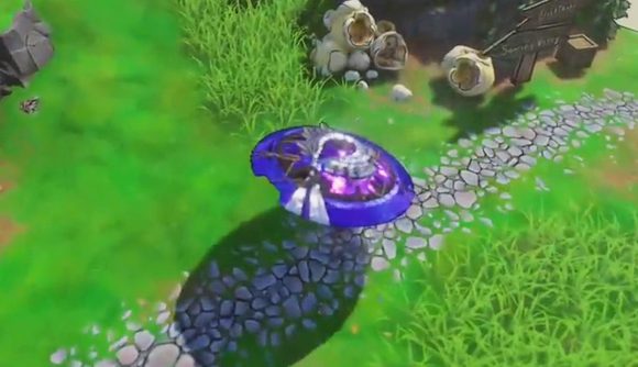 A Tiny Tina's Wonderlands player walks around with a bug that makes their hat huge