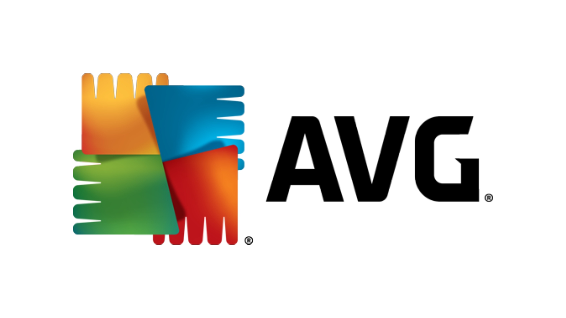 Bästa antivirus: AVG -logotypen på en vit bakgrund