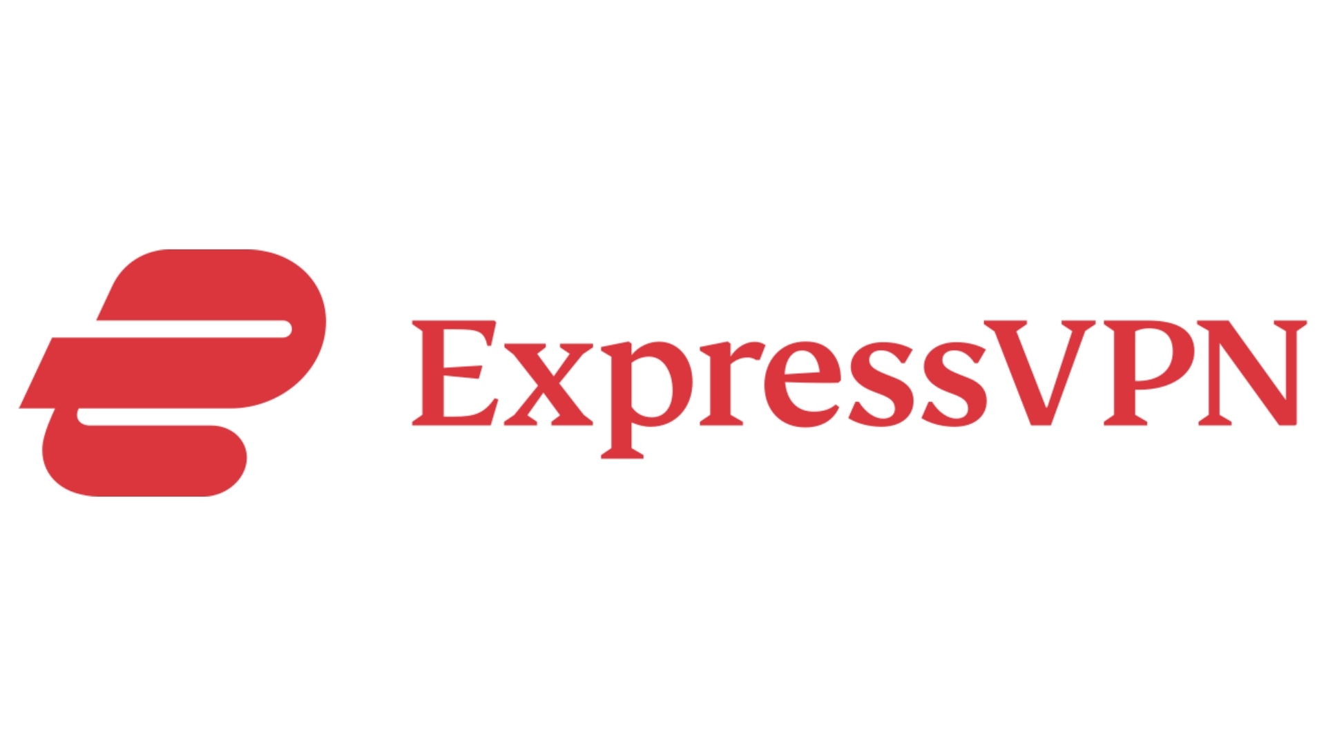VPN más rápida: ExpressVPN, su logo está sobre un fondo blanco.