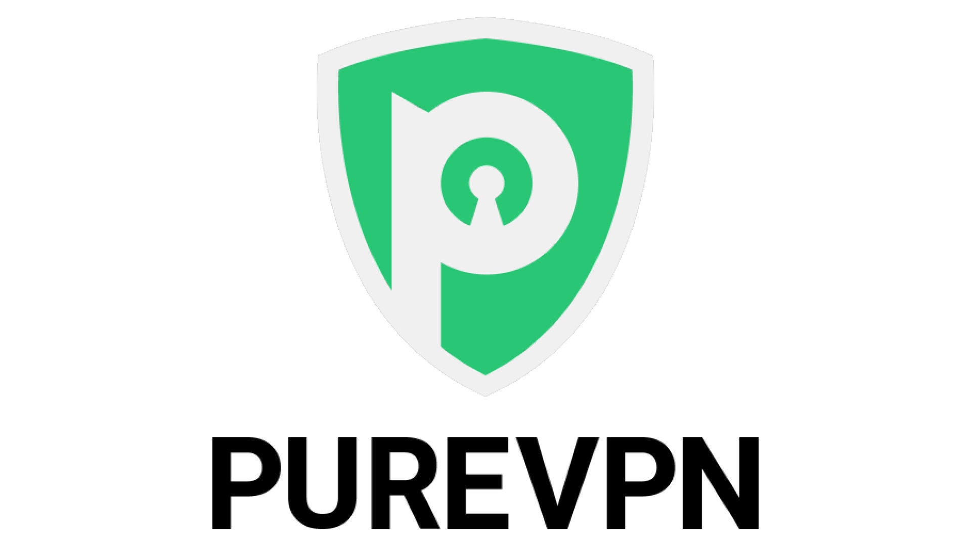 La VPN más rápida, PureVPN.  Su logo está sobre un fondo blanco.