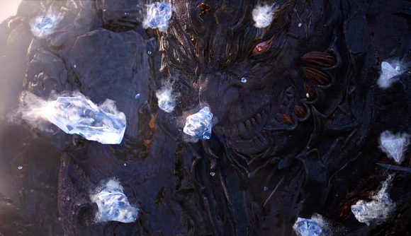 Final Fantasy 16 trailer done: a monster surrounded by crystal shards