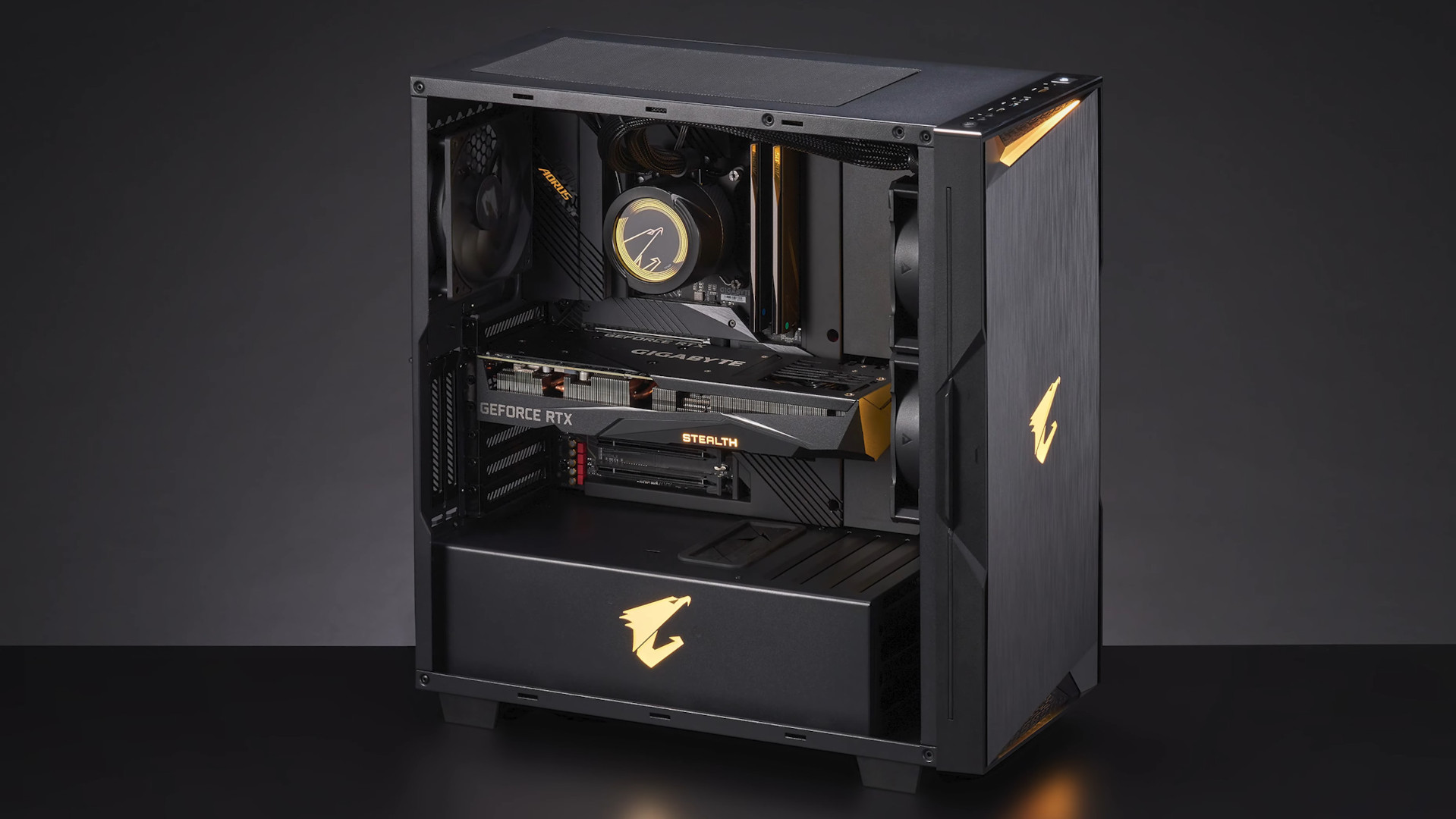 Project Stealth Gigabyte Aorus gaming PC bids goodbye to wires